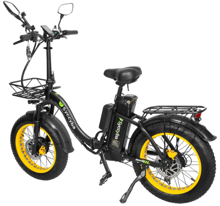 Электровелосипед Syccyba H2 (F11) DUAL 20AH желтый