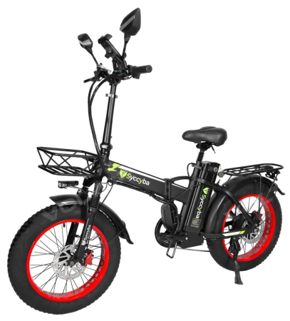 Электровелосипед SYCCYBA H1 (F10) DUAL 20AH красный