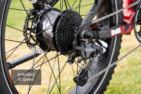 Электровелосипед MOKWHEEL OBSIDIAN 2.0 красный